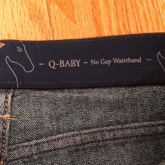 30. Dark Jeans by Wrangler Size 7 8 Straight Leg Q Baby No Gap Waist Mid Rise - Picture 7 of 9